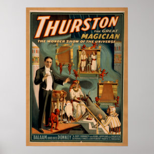 Poster do VAUDEVILLE do Illusionist do mágico de
