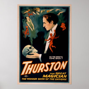 Poster do VAUDEVILLE do Illusionist do mágico de
