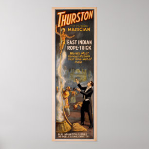 Poster do VAUDEVILLE do Illusionist do mágico de
