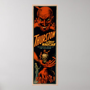 Poster do VAUDEVILLE do Illusionist do mágico de
