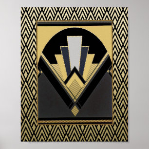 Poster do ventilador Art Deco.