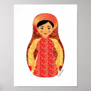 Poster do Vietnamita Fire Matryoshka