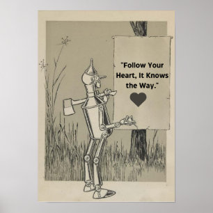 Poster do Vintage Wizard of Oz-Tin Man