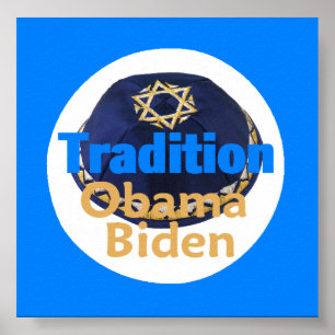 Poster do YARMULKE de Obama Biden