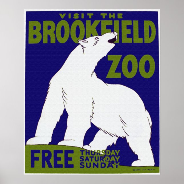 Poster do Zoo Brookfield (Frente)