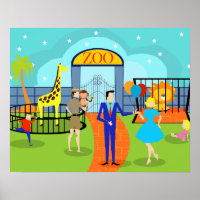 Poster do Zoo Vintage