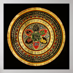 Poster do ZUMBIDO de OM MANI PADME da mantra da