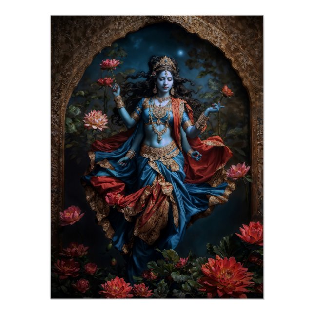 Póster Doadora de bênçãos Divina Kali (Frente)