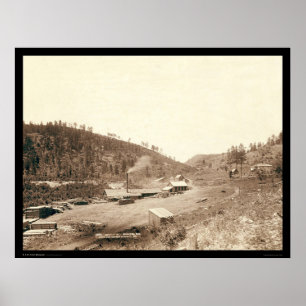 Póster Dobbins Mills & Smoke Stack Black Hills SD 1890