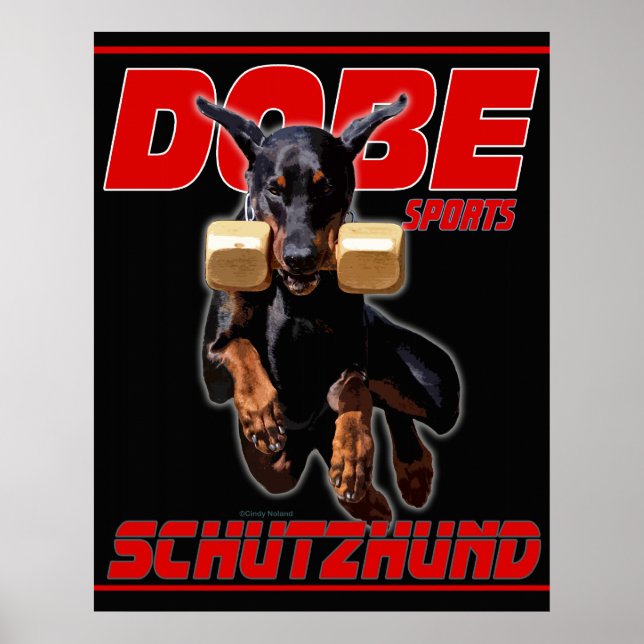 Póster Dobe Sports Schutzhund Retrieve design (Frente)