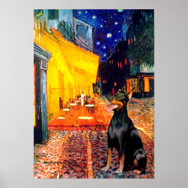 Póster Doberman 1 - Terrace Cafe (Frente)