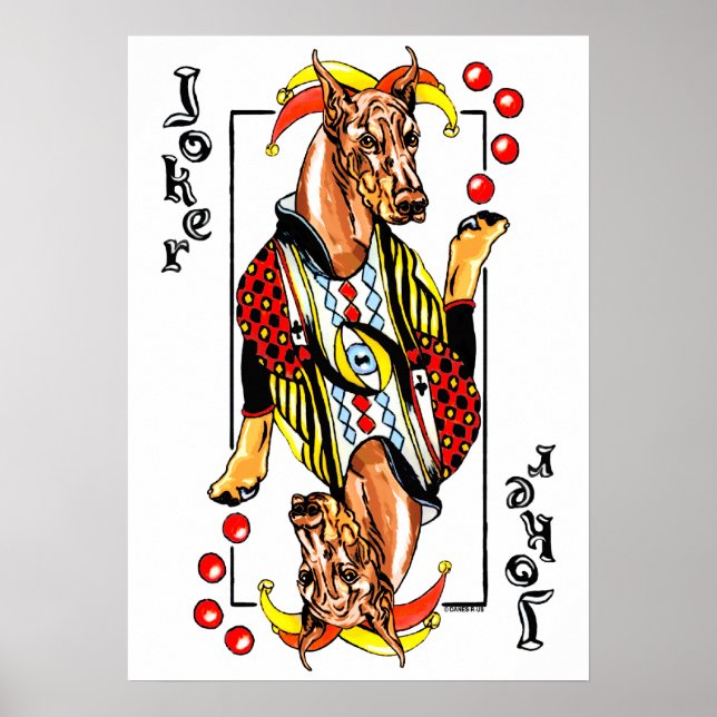 Poster Doberman Red Joker (Frente)