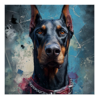 Póster Doberman – Strength and Loyalty