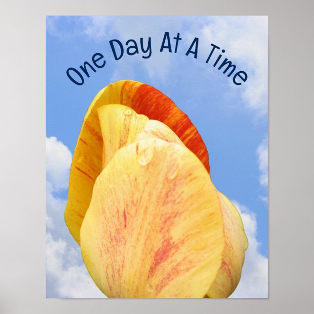 Poster Dobra De Tulip Um Dia De Cada Vez, Inspiradora (Frente)
