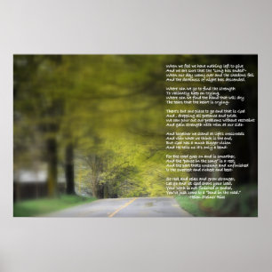 Póster Dobrar na estrada