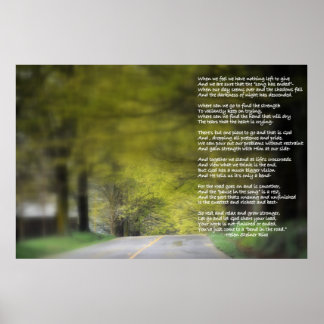 Póster Dobrar na estrada