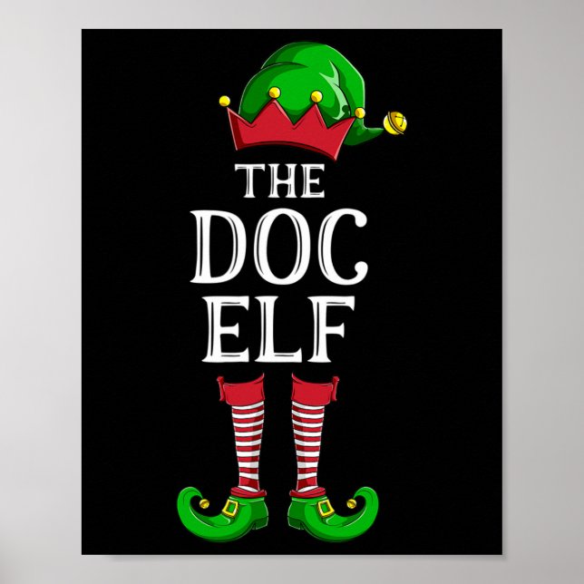 Poster Doc Elf Matching Family Group Festa de Natal Paja (Frente)
