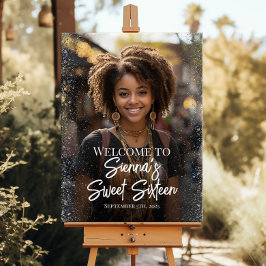 Poster Doce 16 boas vindas do partido com foto