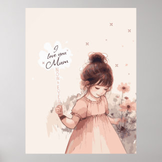 Poster Doce Amor de Filha Mãe
