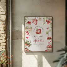 Doce Apple Do Nosso Chá de fraldas De Olhos Bem-Vi