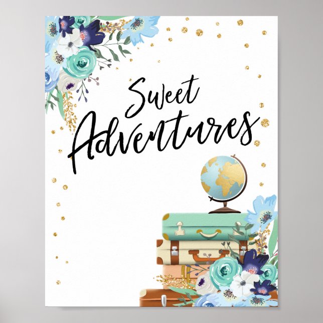 Poster Doce Aventuras - Sinal Viagem Chá Mesa (Frente)