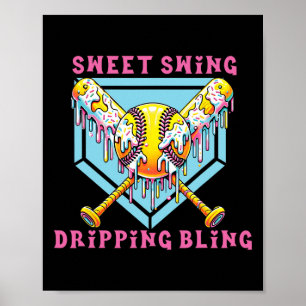 Poster Doce Balanço Gotejante Brilho Softll Sorvete Gota 