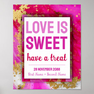 Poster Doce Bat Mitzvah Wedding Dessert Candy Bar