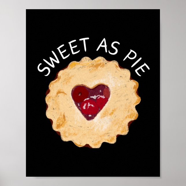 Poster Doce como Pie Wall Art (Frente)