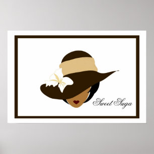 Poster doce de Suga do chocolate