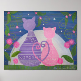Póster Doce Novembro - 8x10 Gatinhos Apaixonados Arte Inf