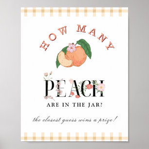 Poster Doce Pequeno Peach Quantos Chás de fraldas De Jogo