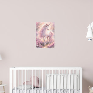 Poster Doce Unicórnio pastel Caprichoso