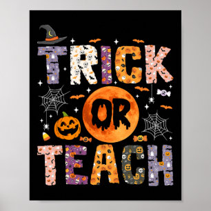 Poster Docente Ou Ensino Engraçados Professores Halloween