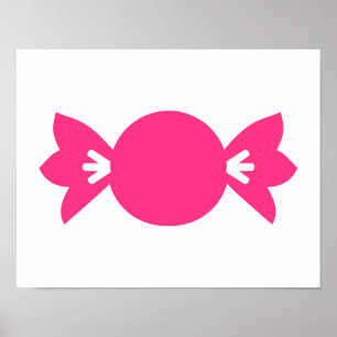 Póster Doces cor-de-rosa