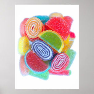 Póster doces de açúcar