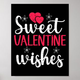 Poster Doces Desejos de São Valentim Dia dos Namorados Co