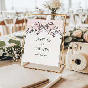 Poster Doces e Favoritos Sorvete Rosa Sundae Baby Shower