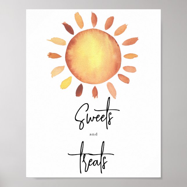 Poster Doces e guloseimas Sunshine (Frente)