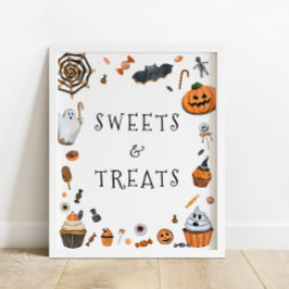 Poster Doces e Tratamentos de Halloween