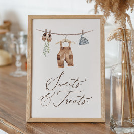 Poster Doces e Tratamentos para Chás de fraldas de bebês