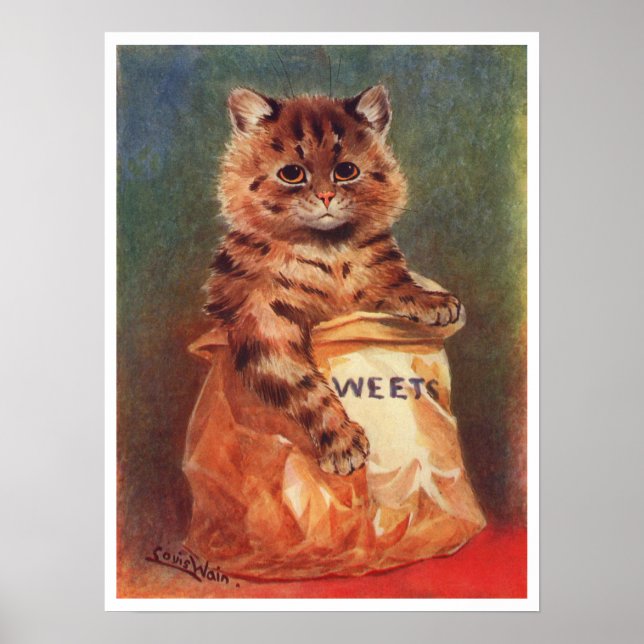 Poster Doces mistos de Louis Wain (Frente)