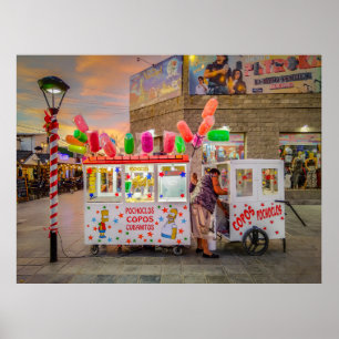 Poster Doces Stalls, Las Grutas, Rio Negro, Argentina