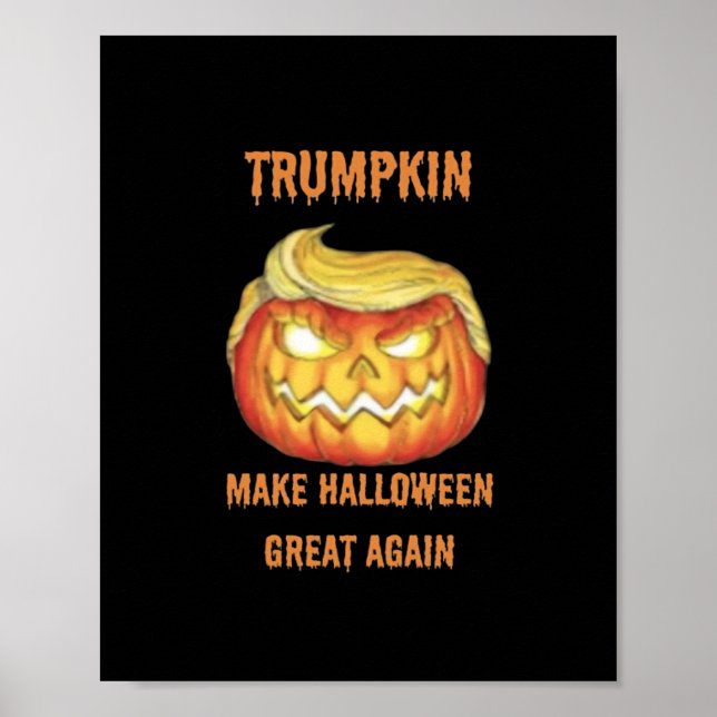 Poster Docinho, Trumpkin, Halloween Clássico (Frente)