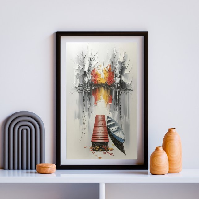 Poster Dockside de Reflexão de Outono (Criador carregado)