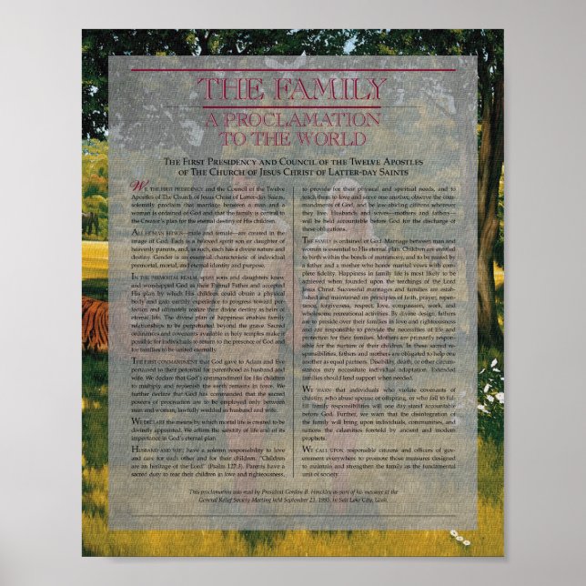 Póster Documento da série de pintura "A família" (Frente)