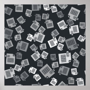 Poster Documento de arquivo XLS da cinza. Botão Baixar xl