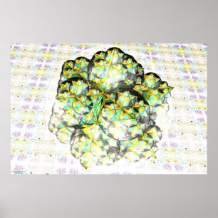 Póster Dodecaedro estelado Fractal