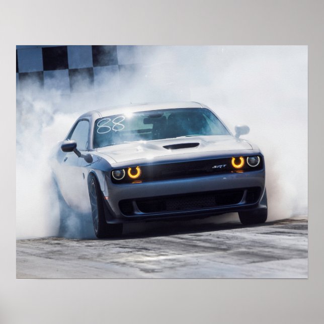 Poster Dodge Challenger Hellcat (Frente)