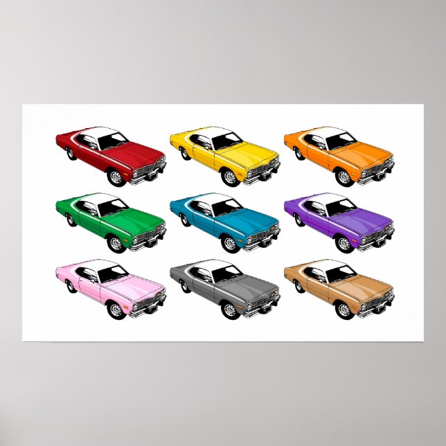 Póster Dodge Dart Colors (Frente)