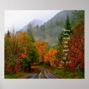 Poster Dodge Road Print w/Scripture Verse